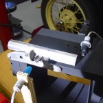The barrel and lock plate are attached to the fixture