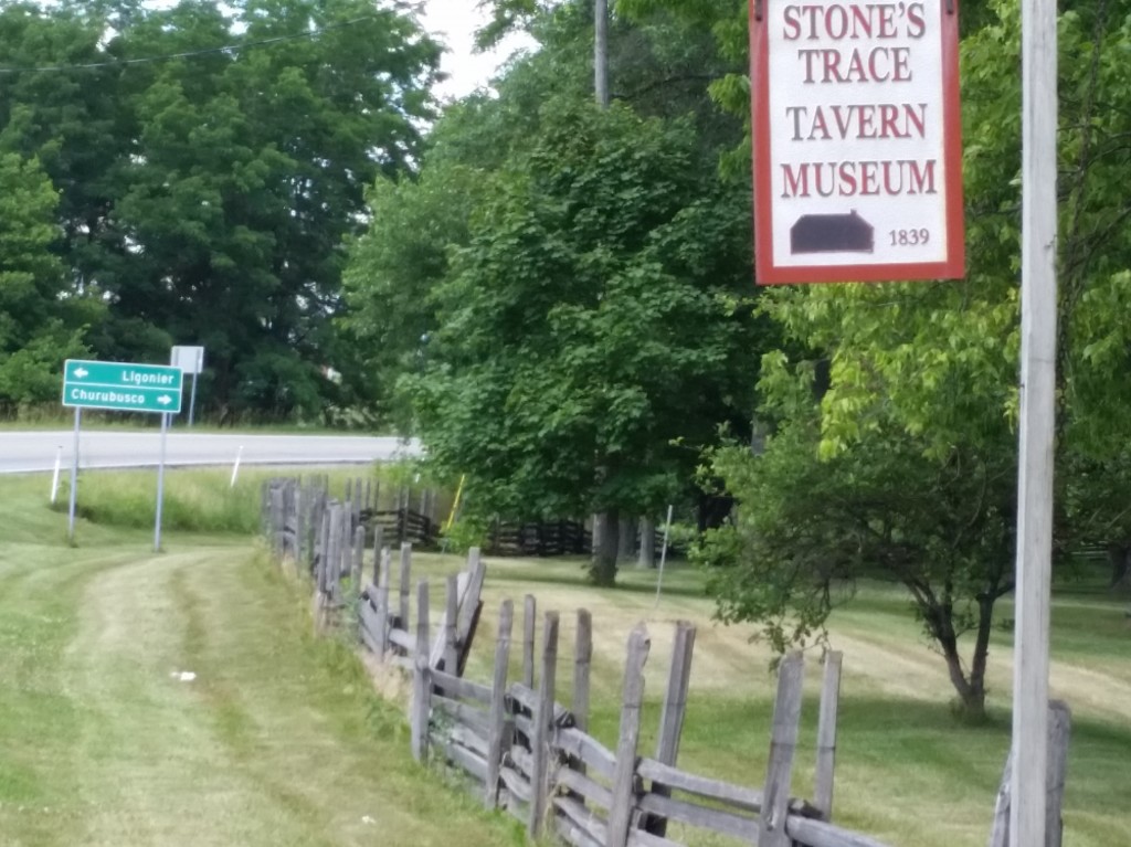 The historic Stones Trace Tavern is located at the corner of In 5 and US 33 south of Ligonier.