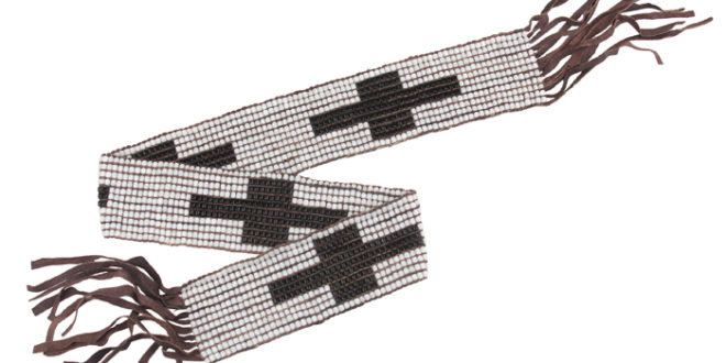 CLA – “Treaty of Friendship” Beaded belt by Matthew Bowles