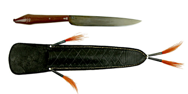 CLA 2019 Auction: 1760’s Great Lakes Knife and Sheath Set by Ben Hoffman