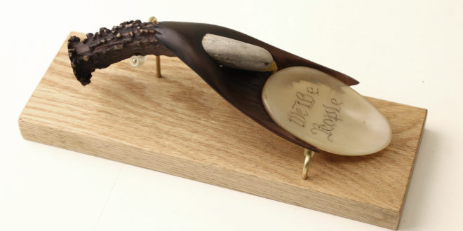 CLA Auction Item: HORN SPOON & STAND By Henry Bowman